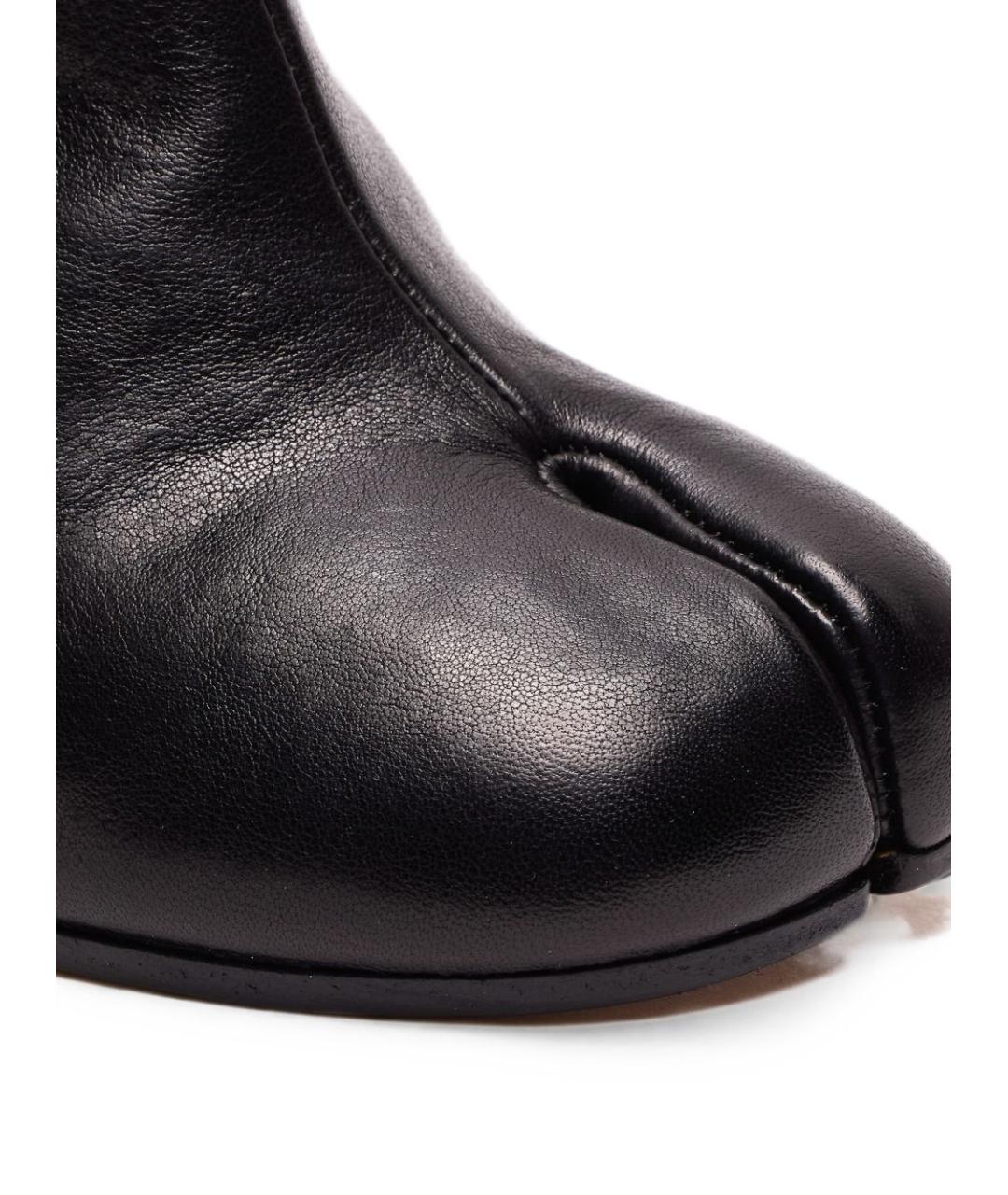 MAISON MARGIELA Черные кожаные ботильоны, фото 4
