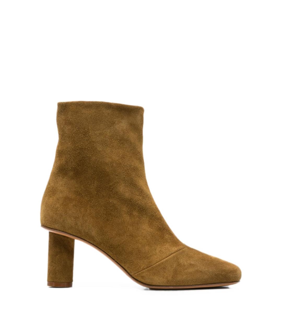 FORTE FORTE Бежевые кожаные ботильоны, фото 1