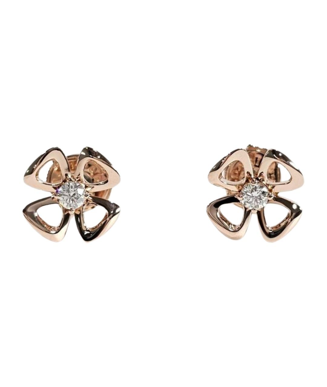 BVLGARI Золотые серьги из розового золота, фото 1