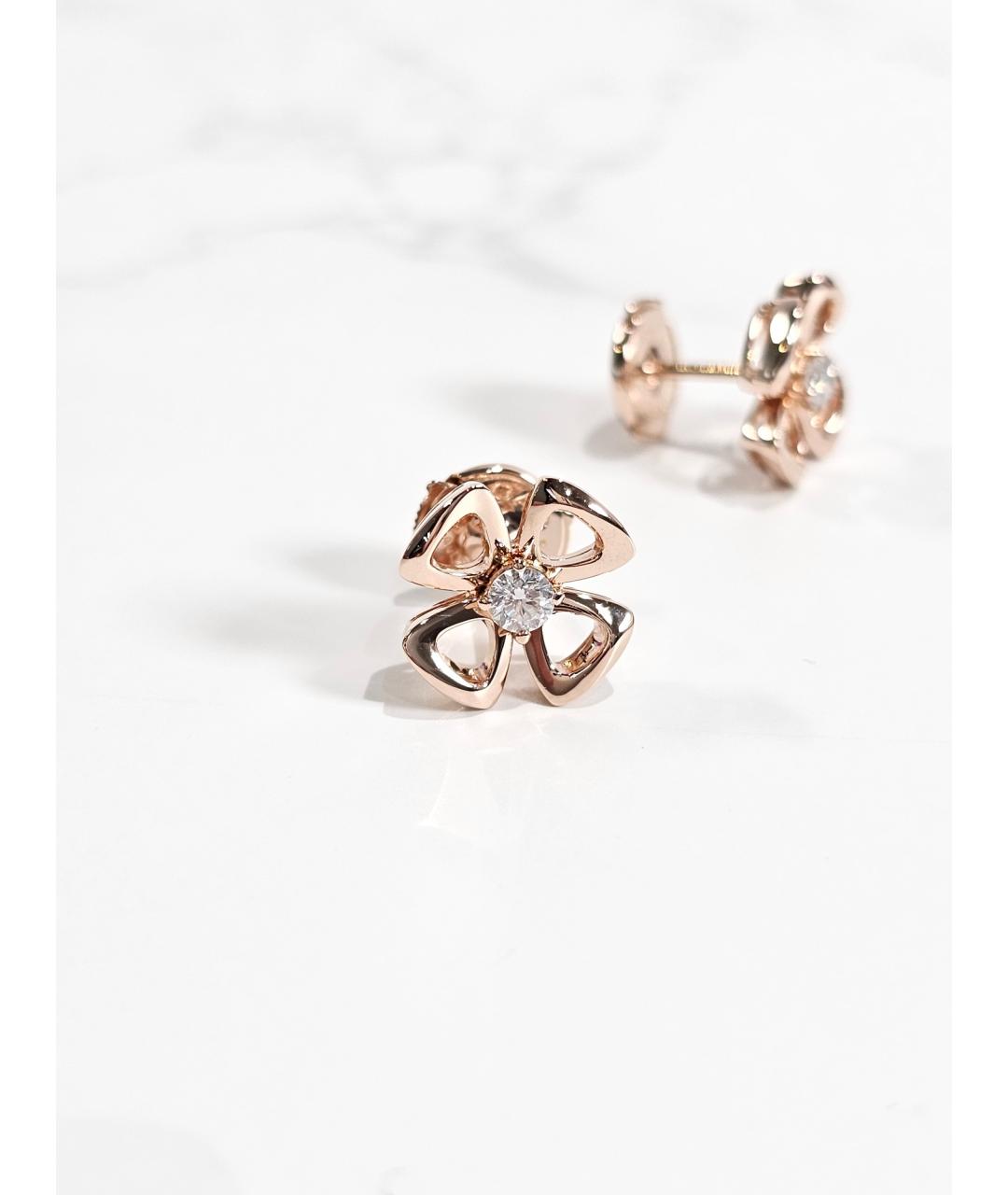 BVLGARI Золотые серьги из розового золота, фото 2