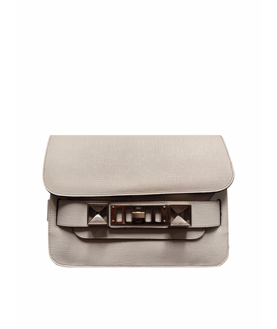 PROENZA SCHOULER Белая кожаная сумка через плечо, фото 1
