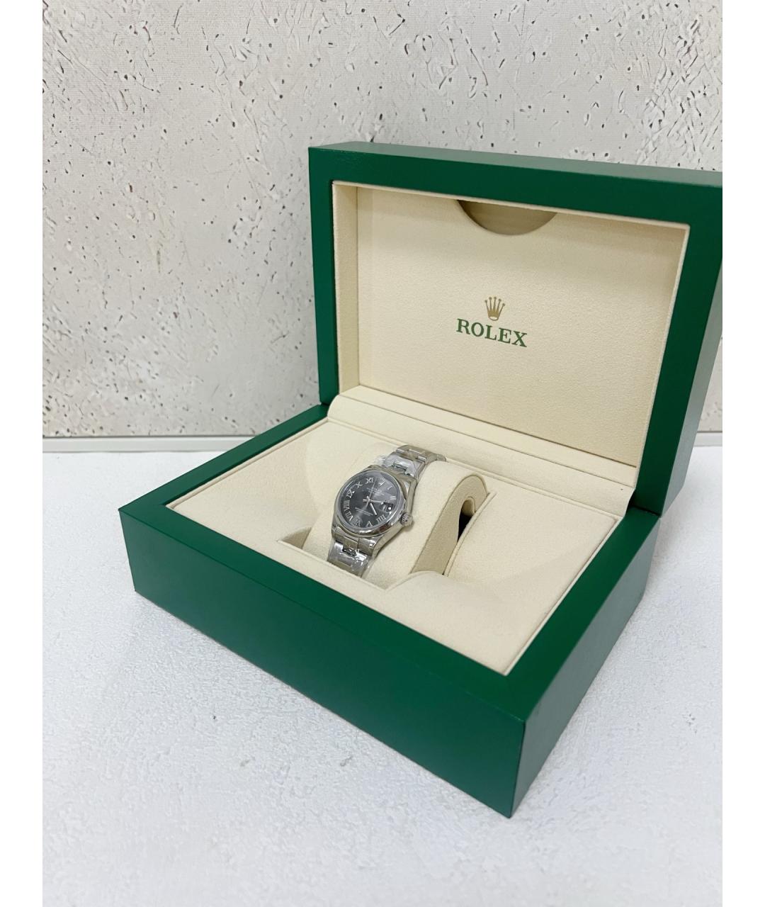 ROLEX Серые металлические часы, фото 3