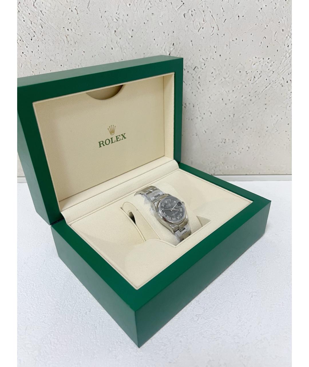 ROLEX Серые металлические часы, фото 2