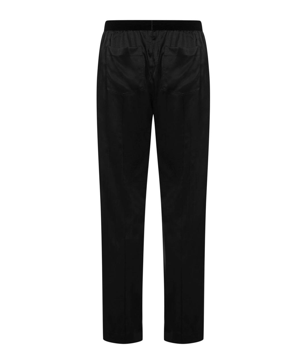 TOM FORD Черные шелковые повседневные брюки, фото 2