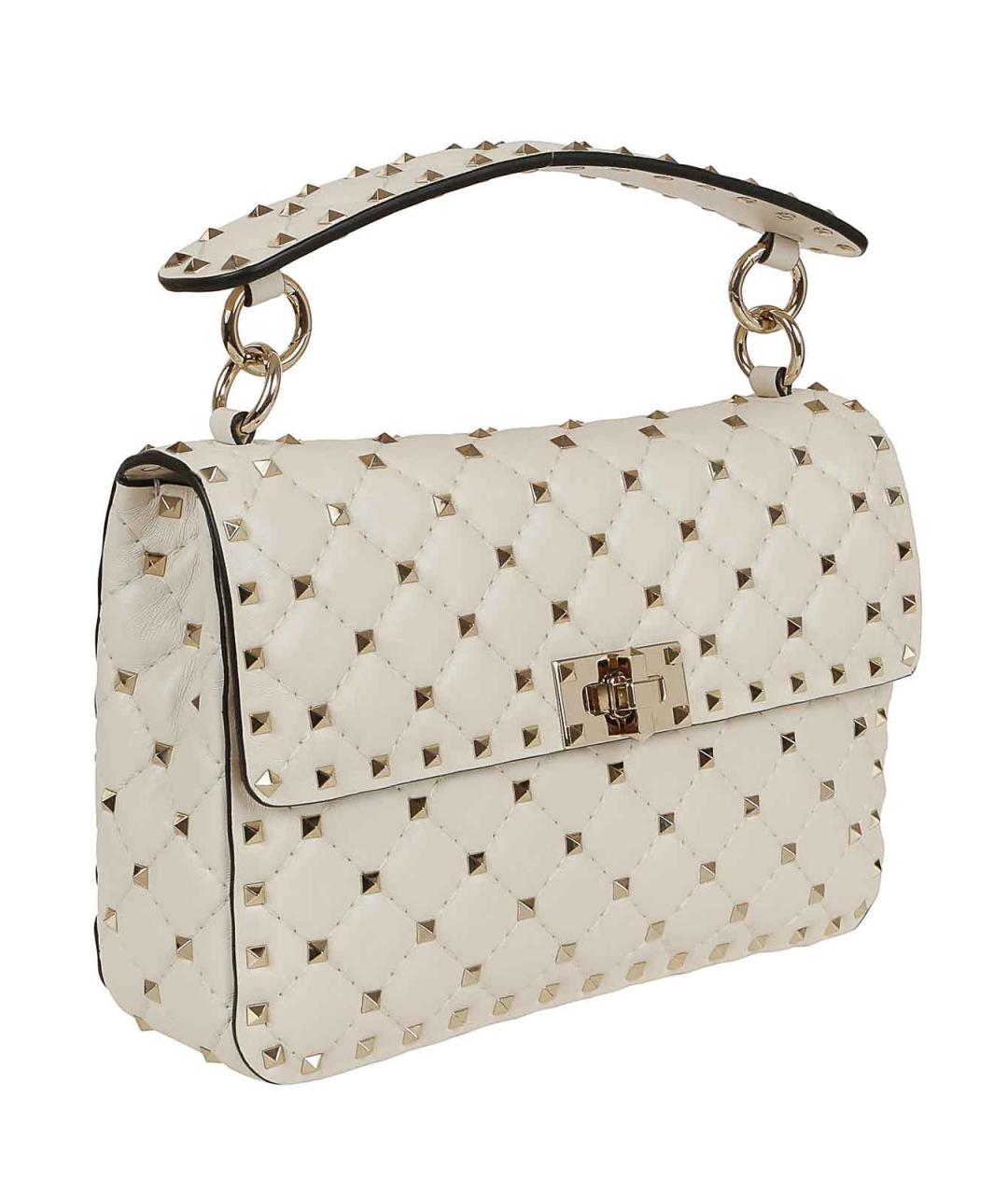 VALENTINO Белая кожаная сумка через плечо, фото 3