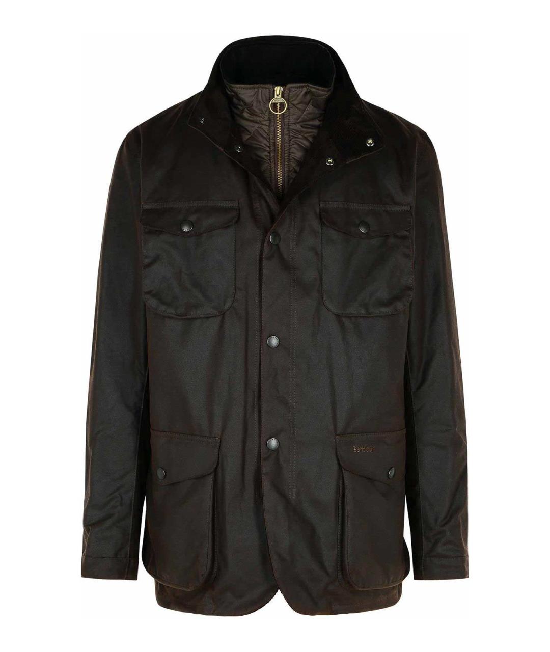 BARBOUR Коричневая хлопковая куртка, фото 1