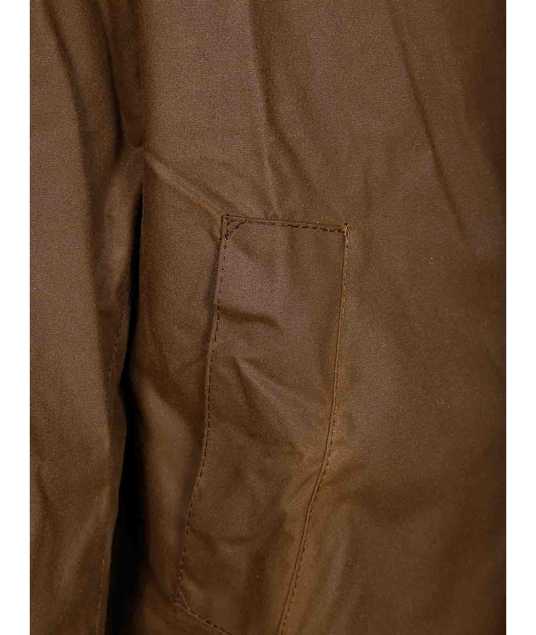 BARBOUR Коричневая хлопковая куртка, фото 3