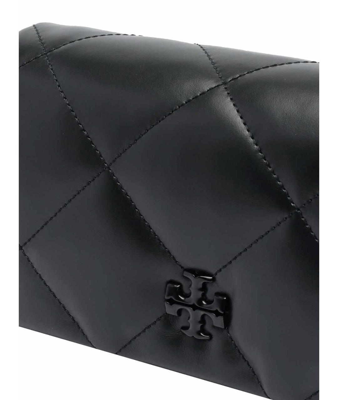 TORY BURCH Черная кожаная сумка через плечо, фото 4