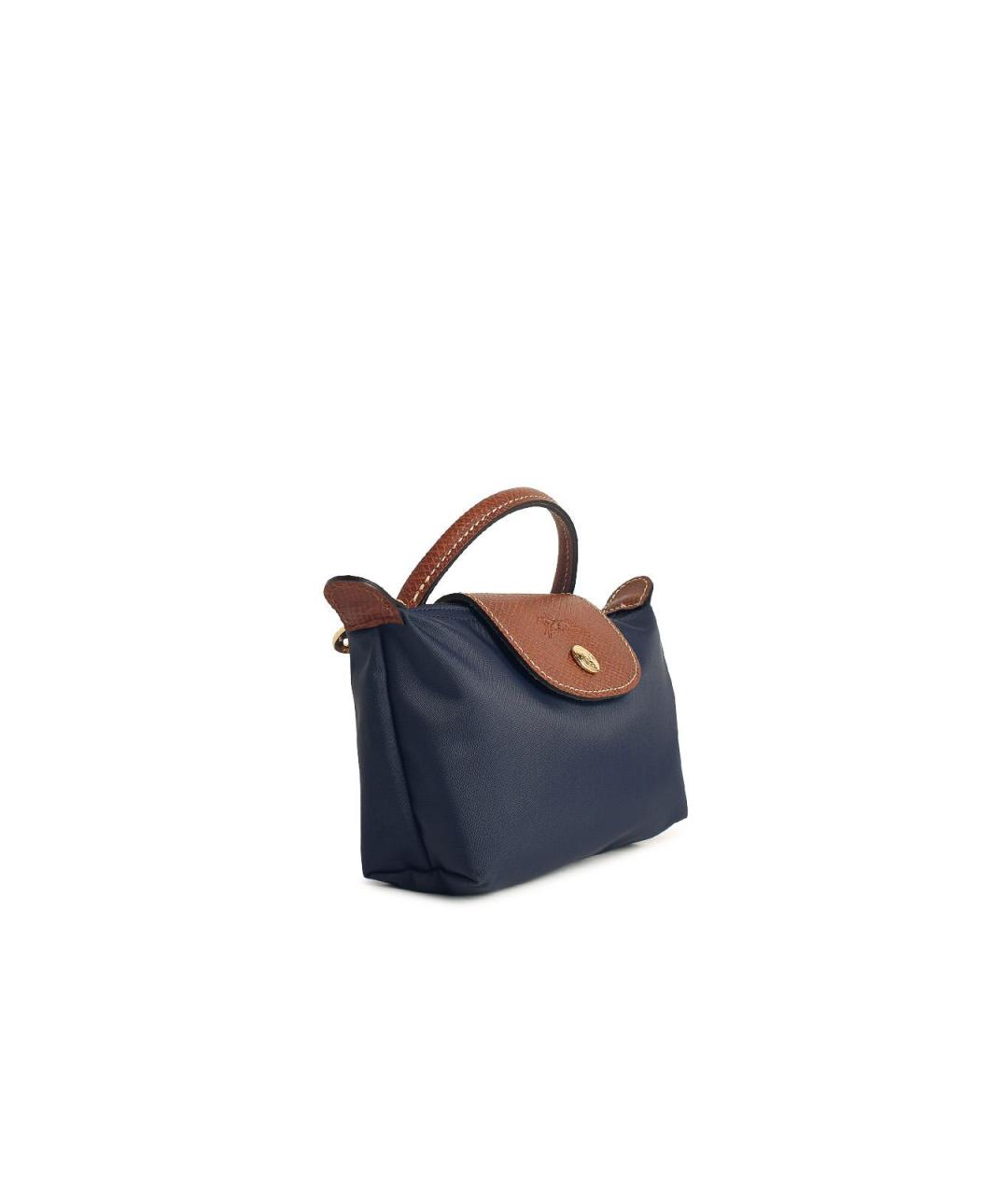 LONGCHAMP Синяя нейлоновая сумка с короткими ручками, фото 2