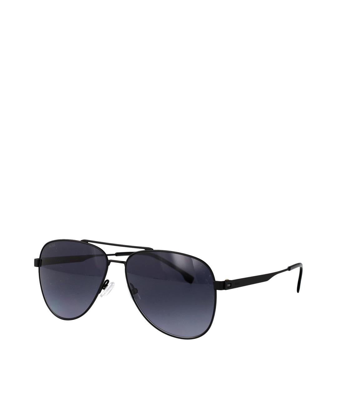 HUGO BOSS Черные металлические солнцезащитные очки, фото 2