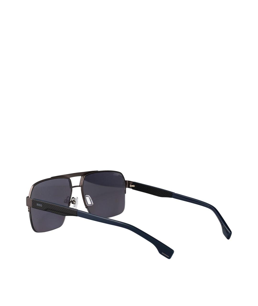 HUGO BOSS Черные металлические солнцезащитные очки, фото 4