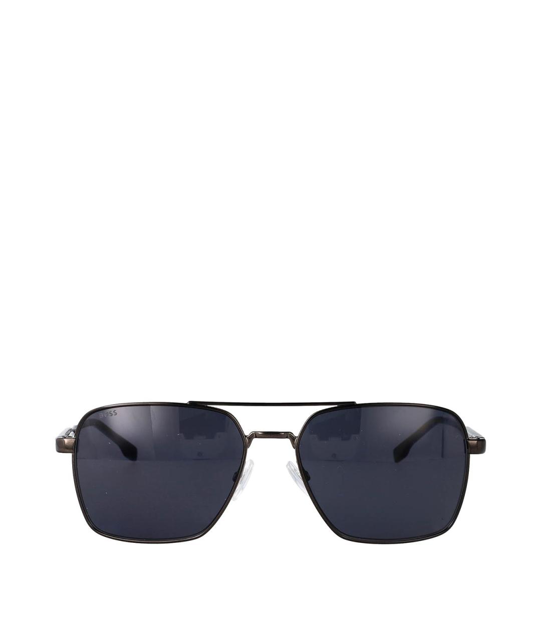 HUGO BOSS Черные металлические солнцезащитные очки, фото 1