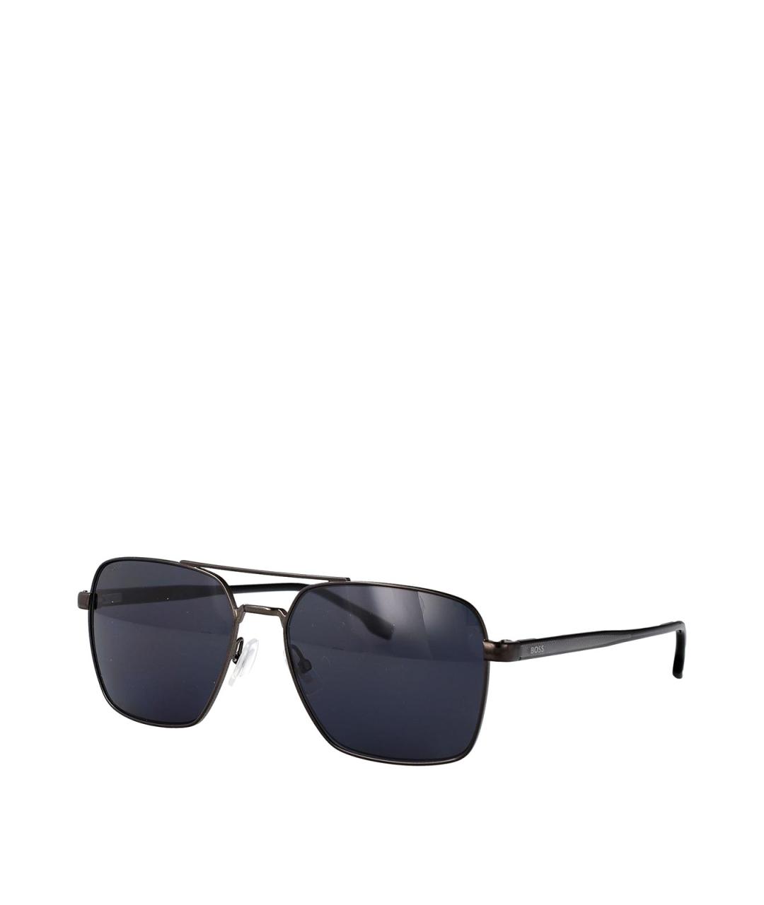 HUGO BOSS Черные металлические солнцезащитные очки, фото 2