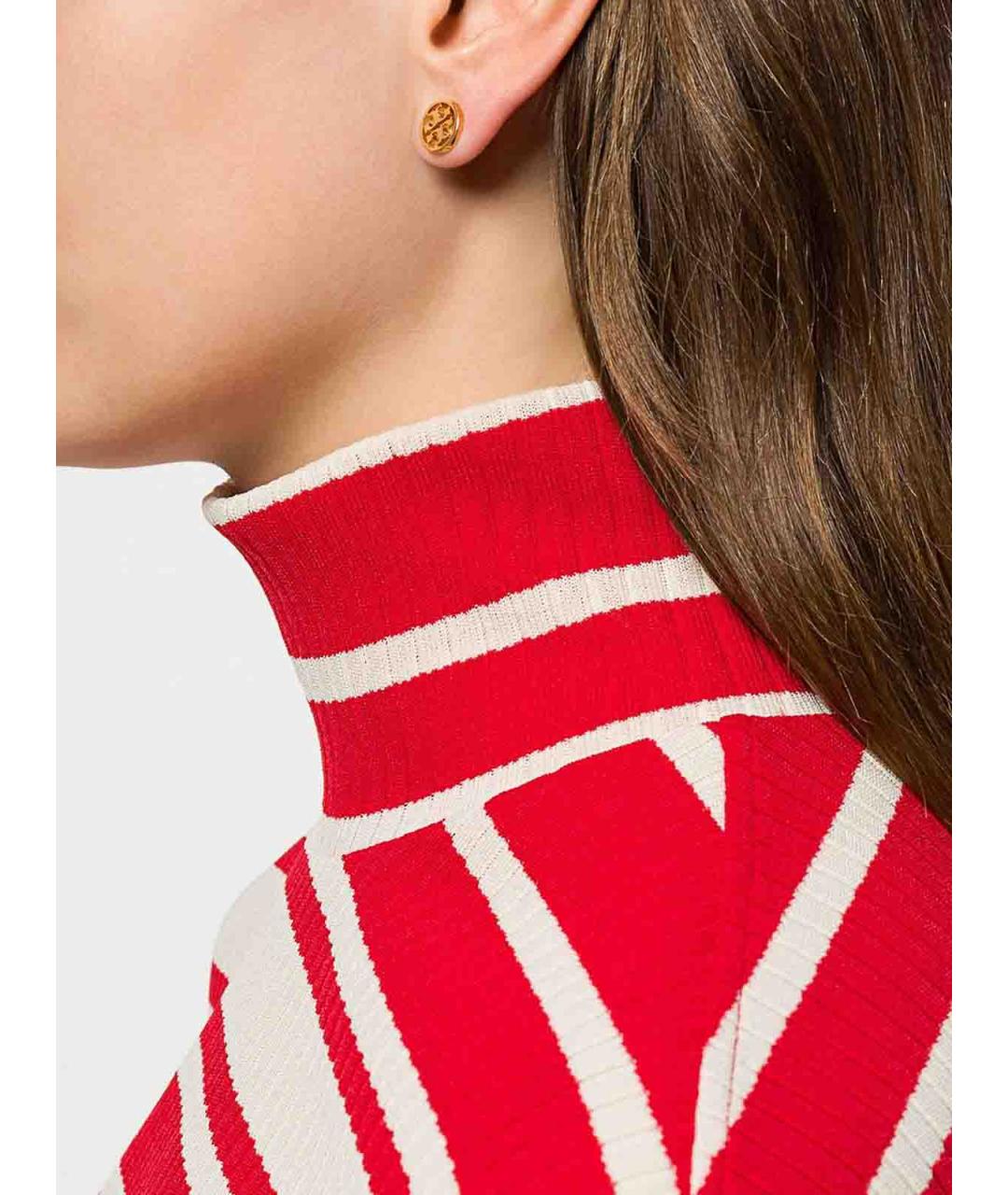 TORY BURCH Золотые металлические серьги, фото 2
