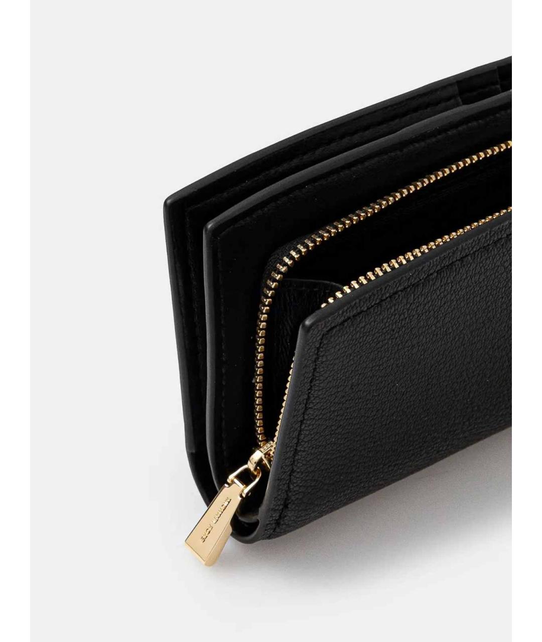 MICHAEL KORS Черный кожаный кошелек, фото 4