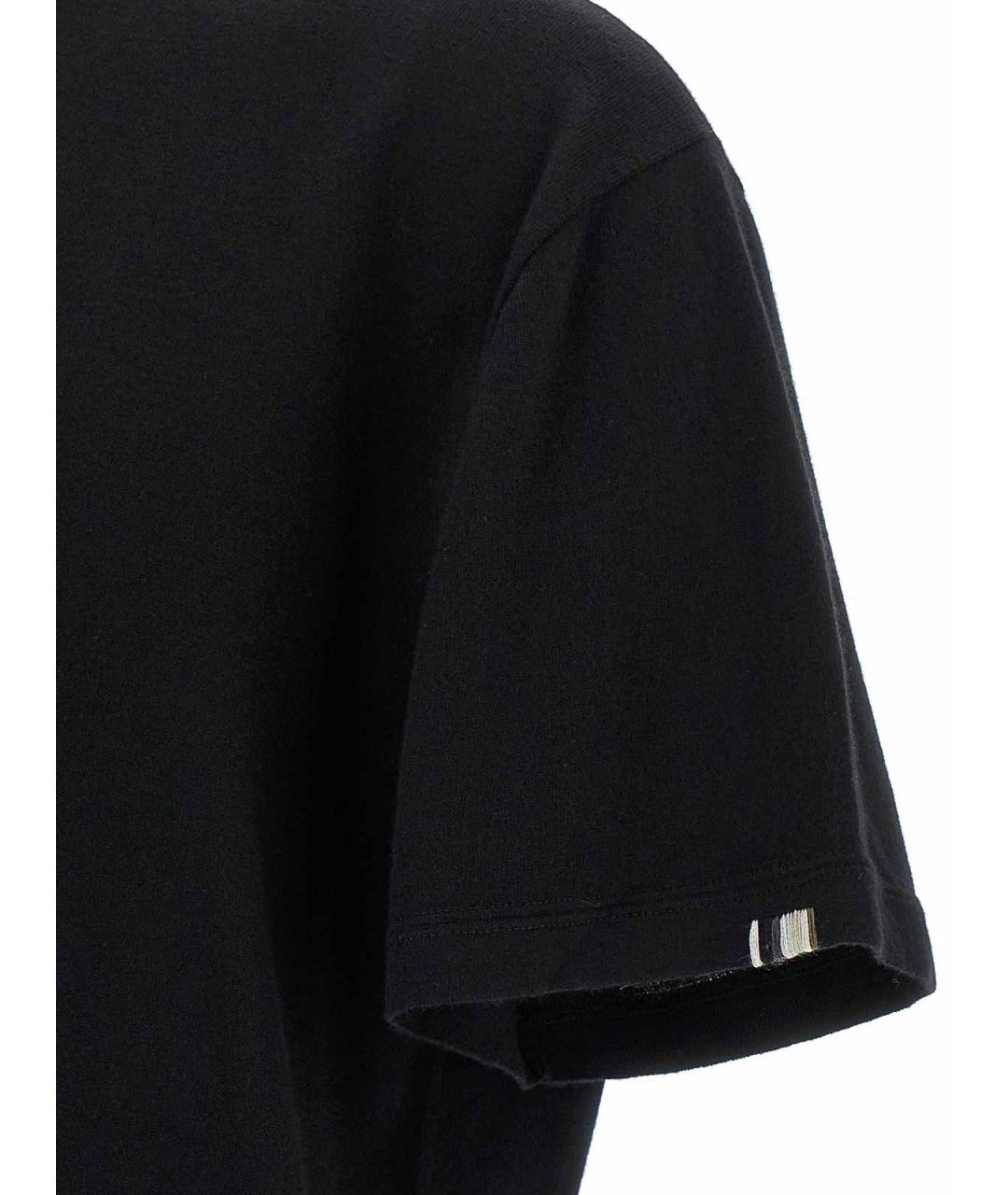 EXTREME CASHMERE Черная хлопко-шерстяная футболка, фото 4