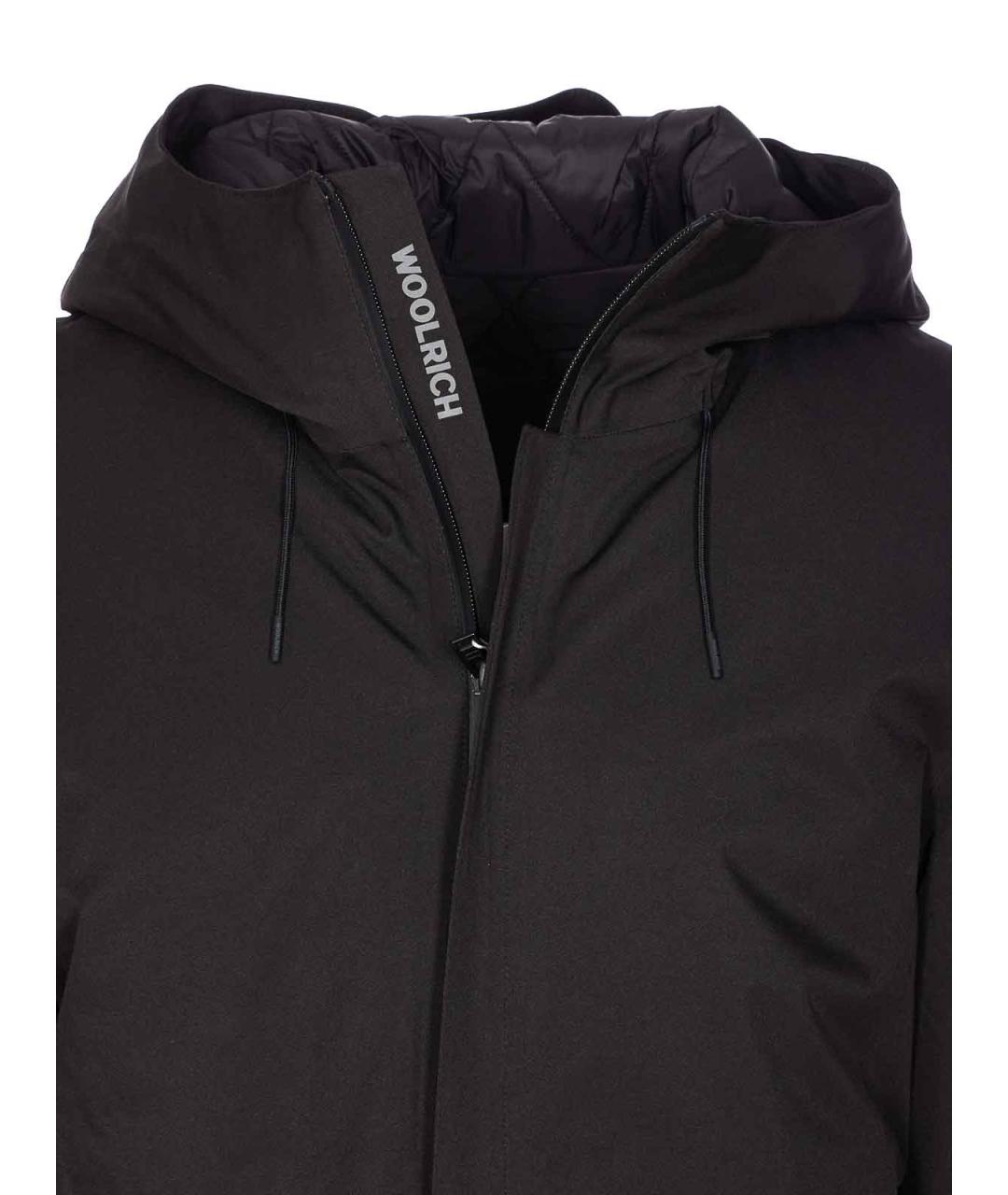 WOOLRICH Черная полиэстеровая куртка, фото 4
