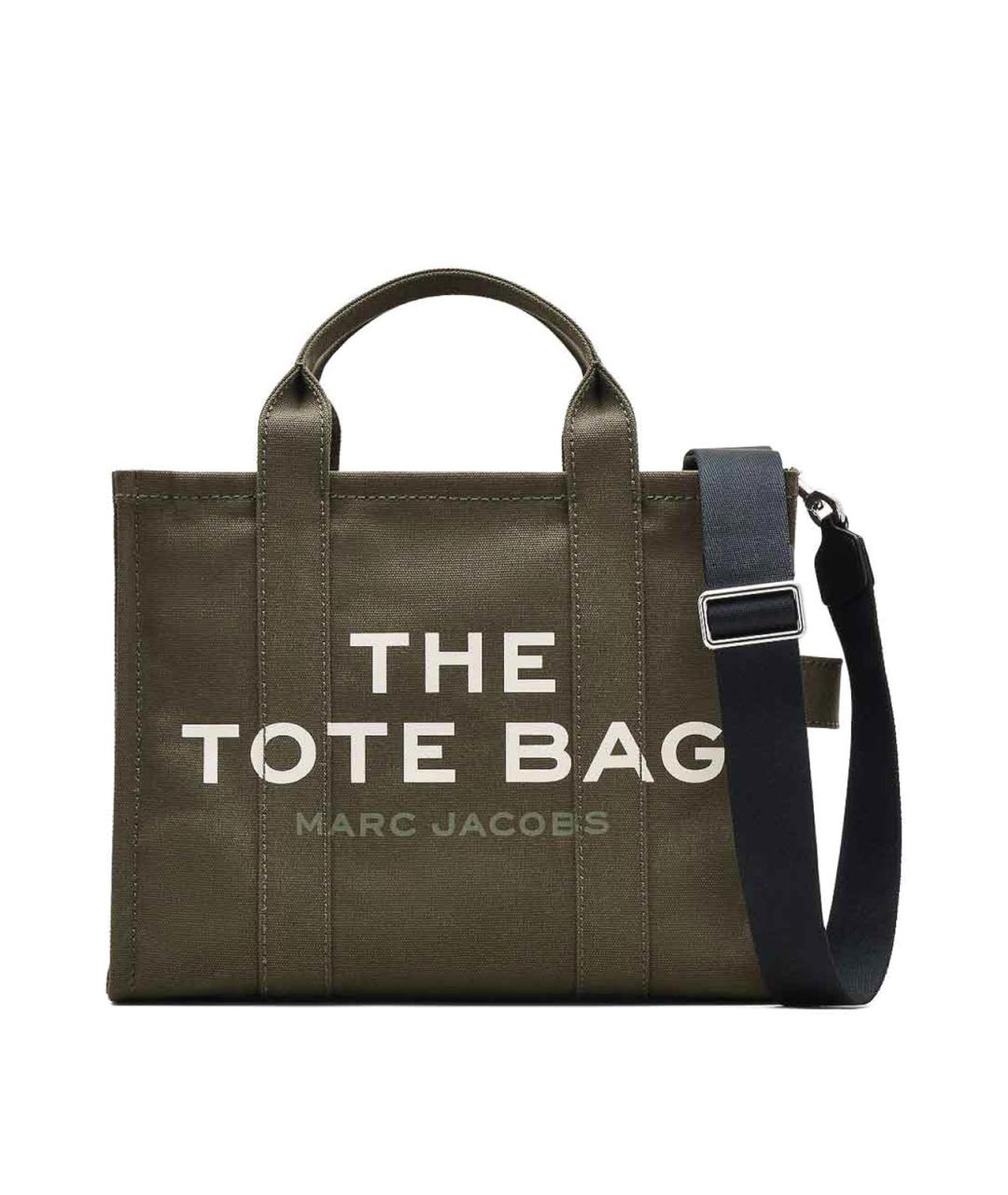 MARC JACOBS Зеленая хлопковая сумка тоут, фото 1
