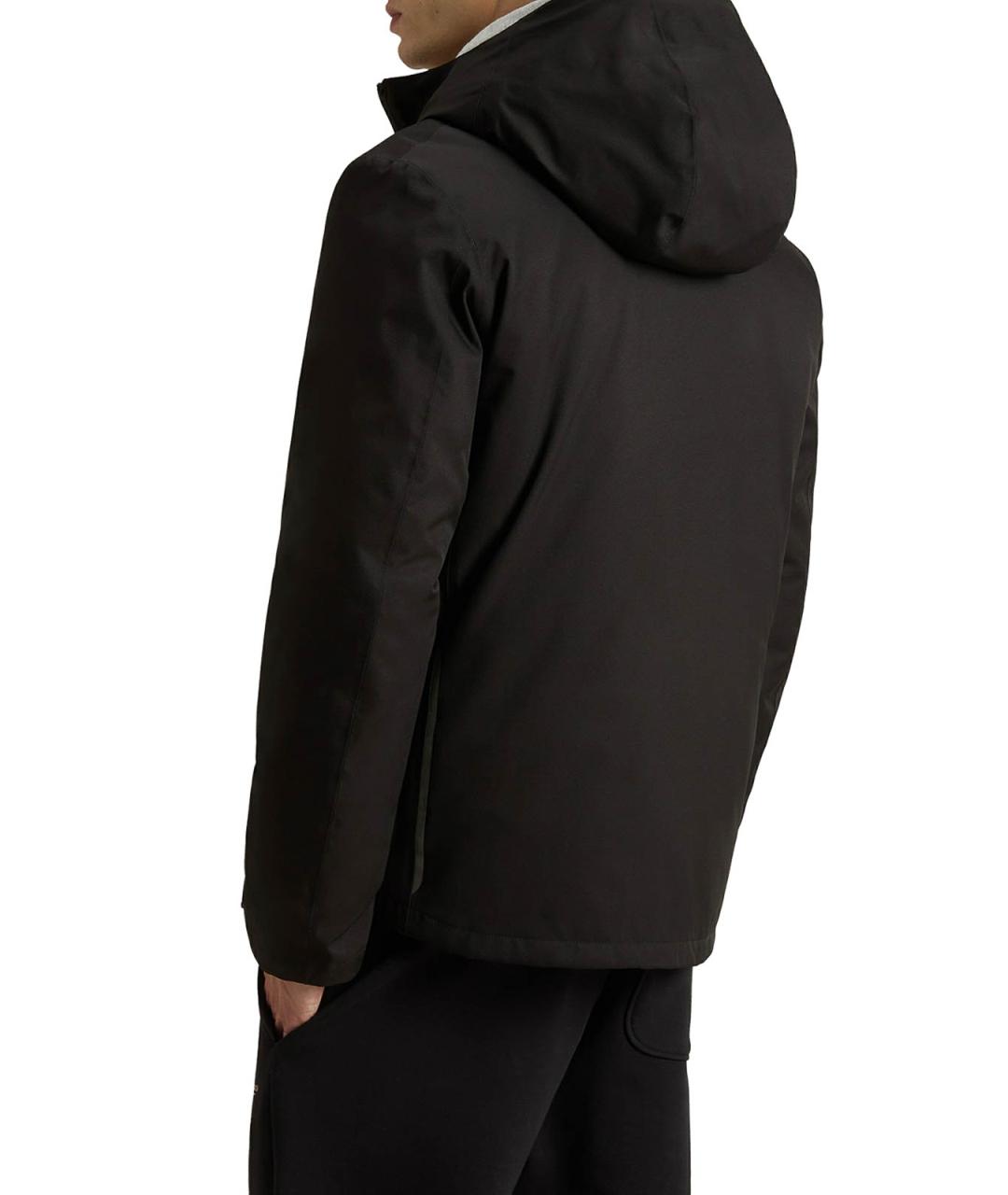 WOOLRICH Черная полиэстеровая куртка, фото 4
