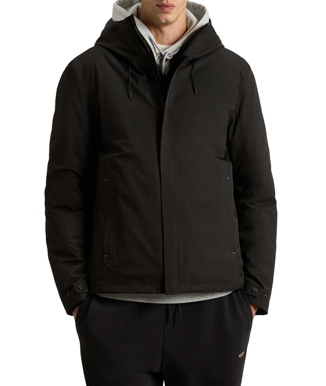 WOOLRICH Черная полиэстеровая куртка, фото 3