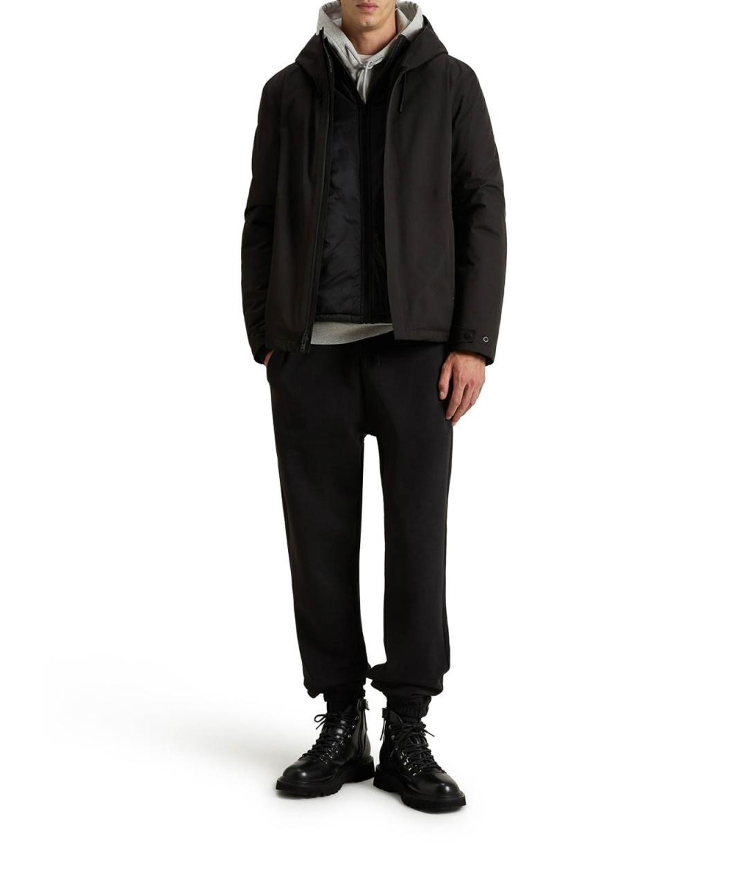WOOLRICH Черная полиэстеровая куртка, фото 2