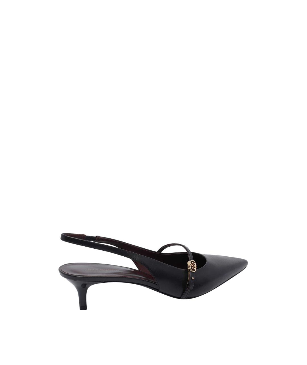 TORY BURCH Черные кожаные туфли, фото 3