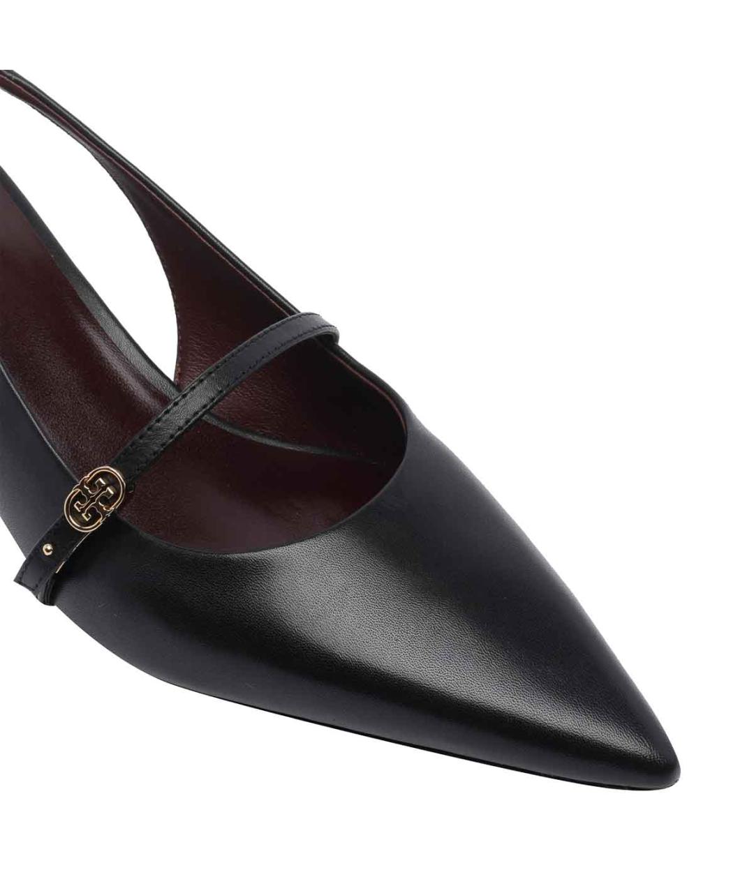 TORY BURCH Черные кожаные туфли, фото 4