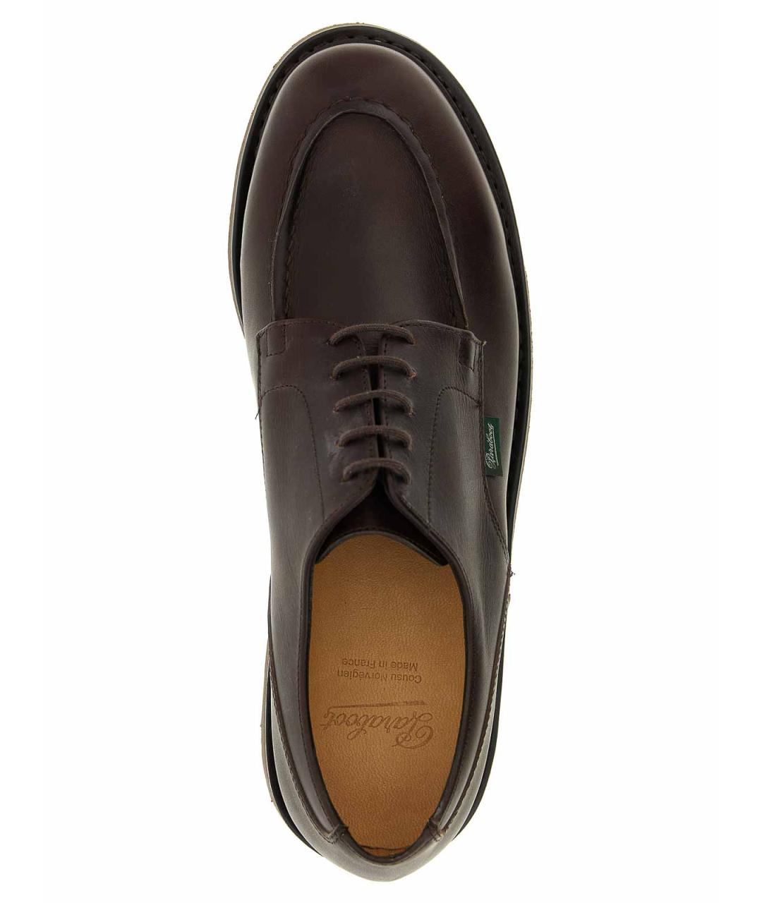 PARABOOT Коричневые кожаные низкие ботинки, фото 4
