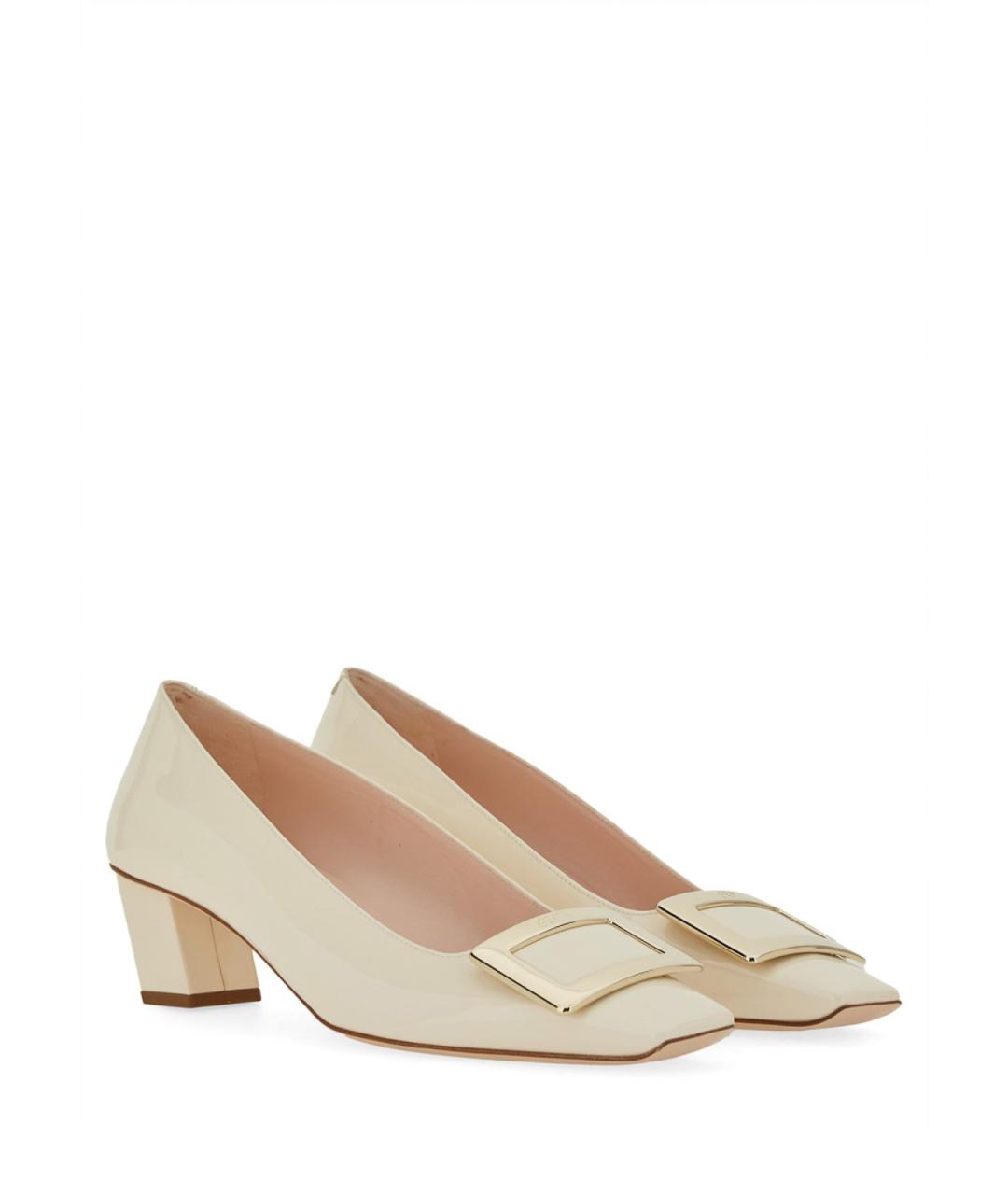 ROGER VIVIER Белые туфли из лакированной кожи, фото 2