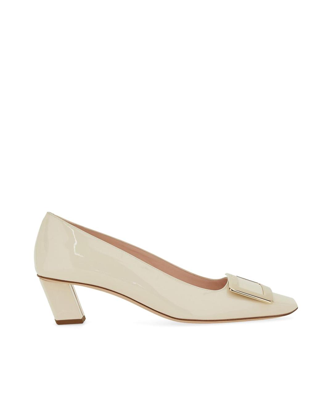 ROGER VIVIER Белые туфли из лакированной кожи, фото 1