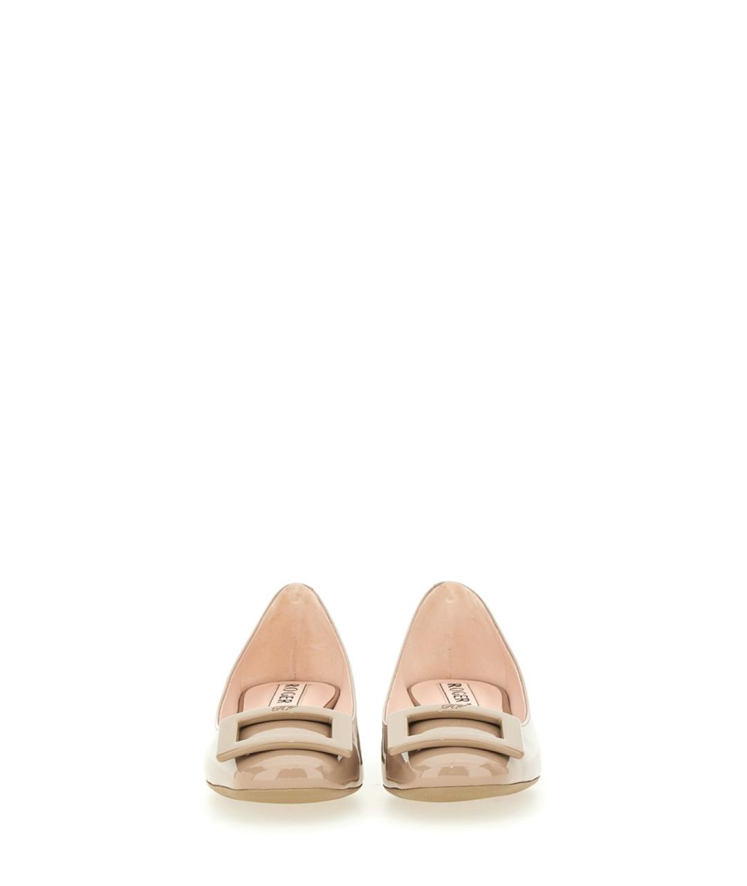 ROGER VIVIER Бежевые туфли из лакированной кожи, фото 4