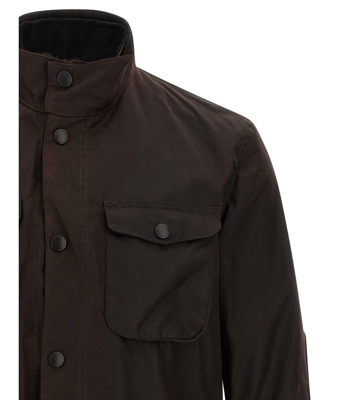 BARBOUR Коричневая хлопковая куртка, фото 3