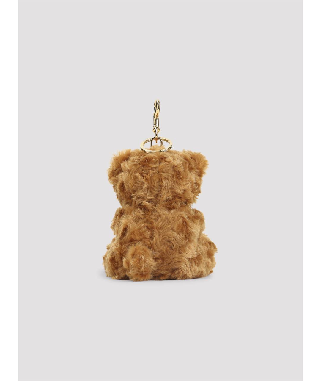 MOSCHINO Коричневый брелок, фото 2