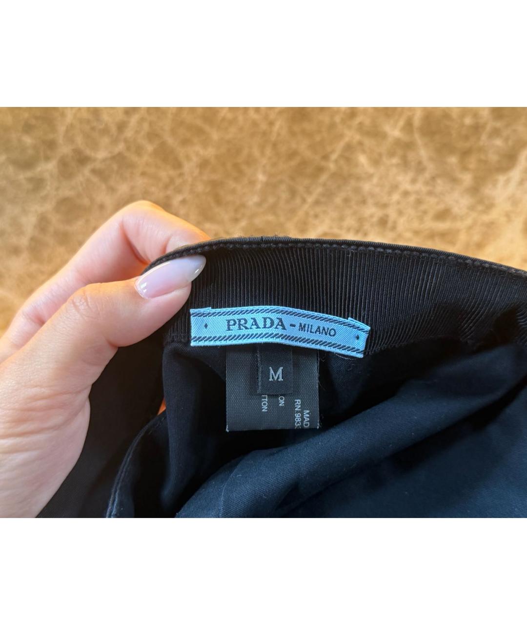PRADA Черная кепка, фото 3