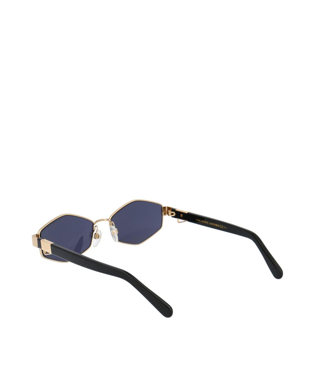 MARC JACOBS Золотые металлические солнцезащитные очки, фото 4