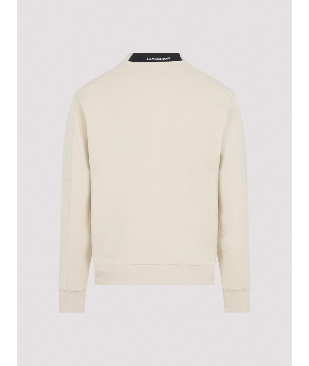 CP COMPANY Бежевый хлопковый джемпер / свитер, фото 2