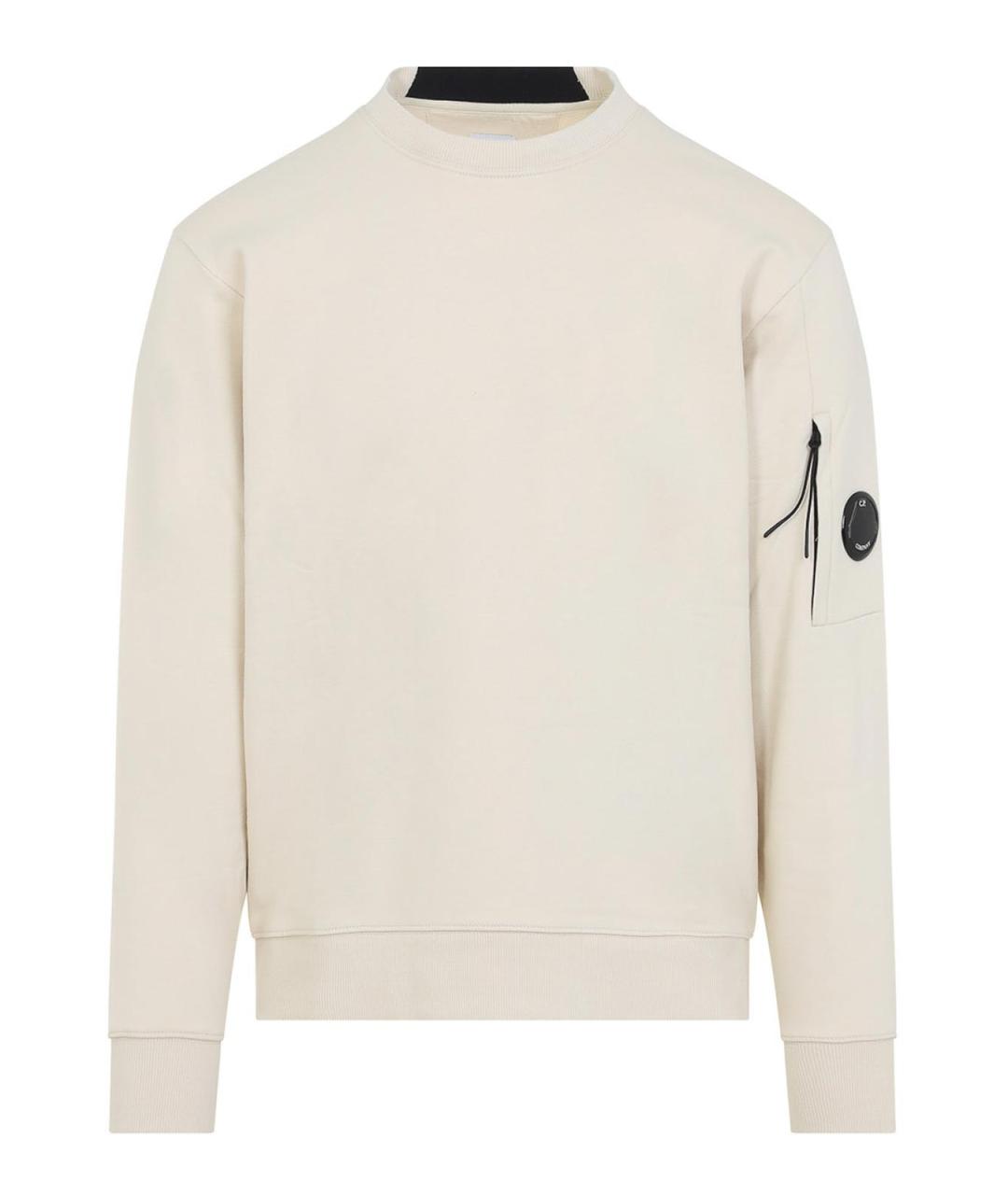 CP COMPANY Бежевый хлопковый джемпер / свитер, фото 1