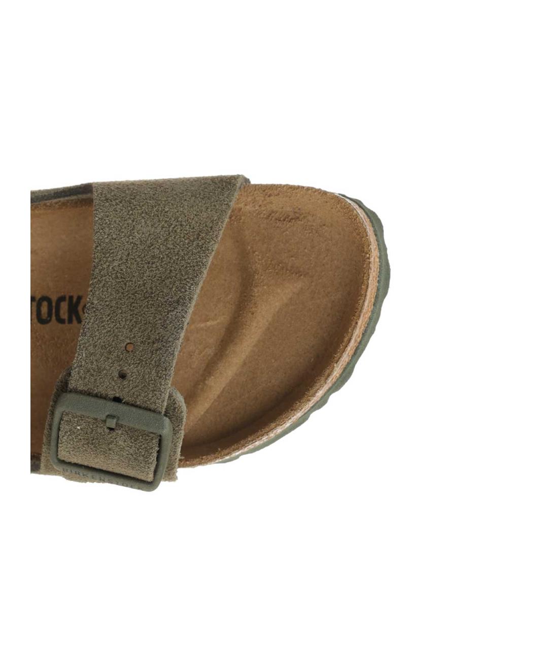 BIRKENSTOCK Зеленые замшевые сандалии, фото 4