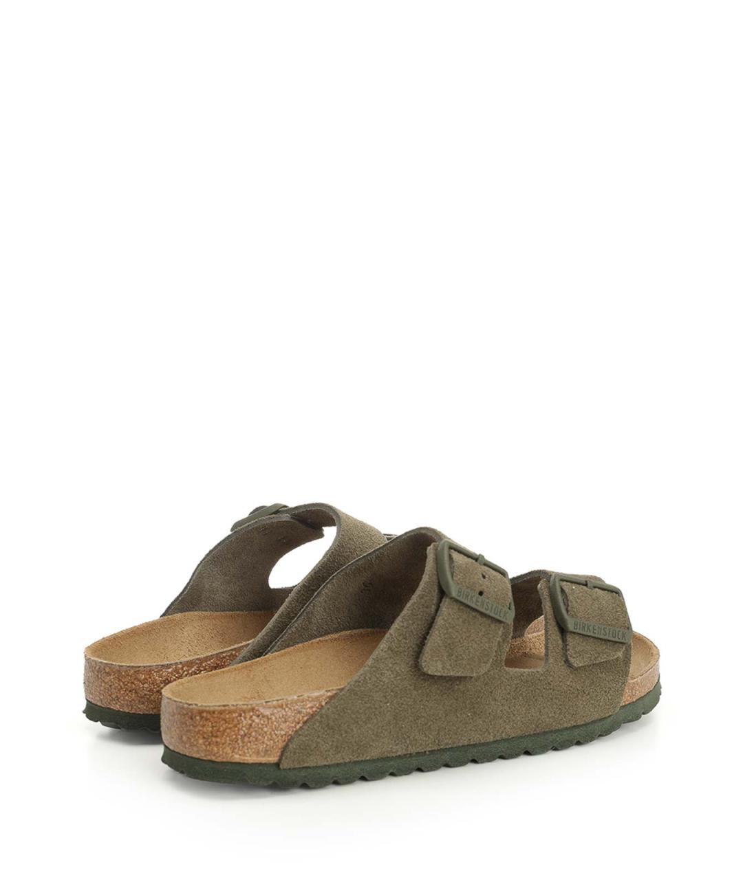 BIRKENSTOCK Зеленые замшевые сандалии, фото 3
