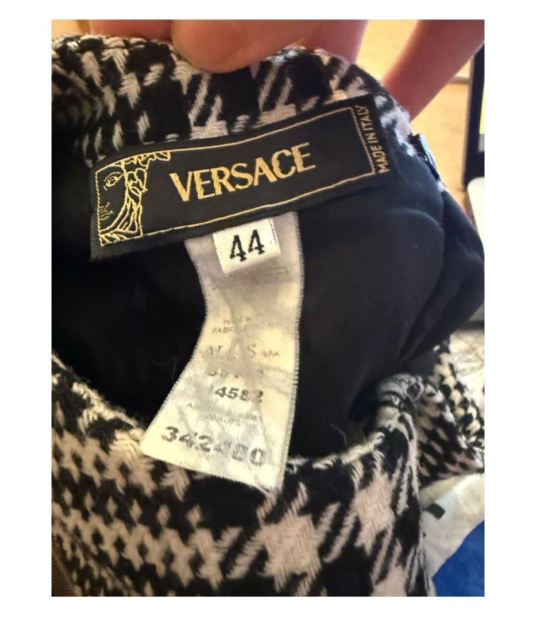 VERSACE Мульти полиамидовое повседневное платье, фото 3