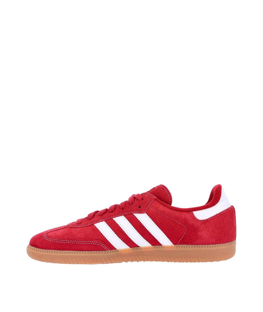 ADIDAS Красные замшевые низкие кроссовки / кеды, фото 3