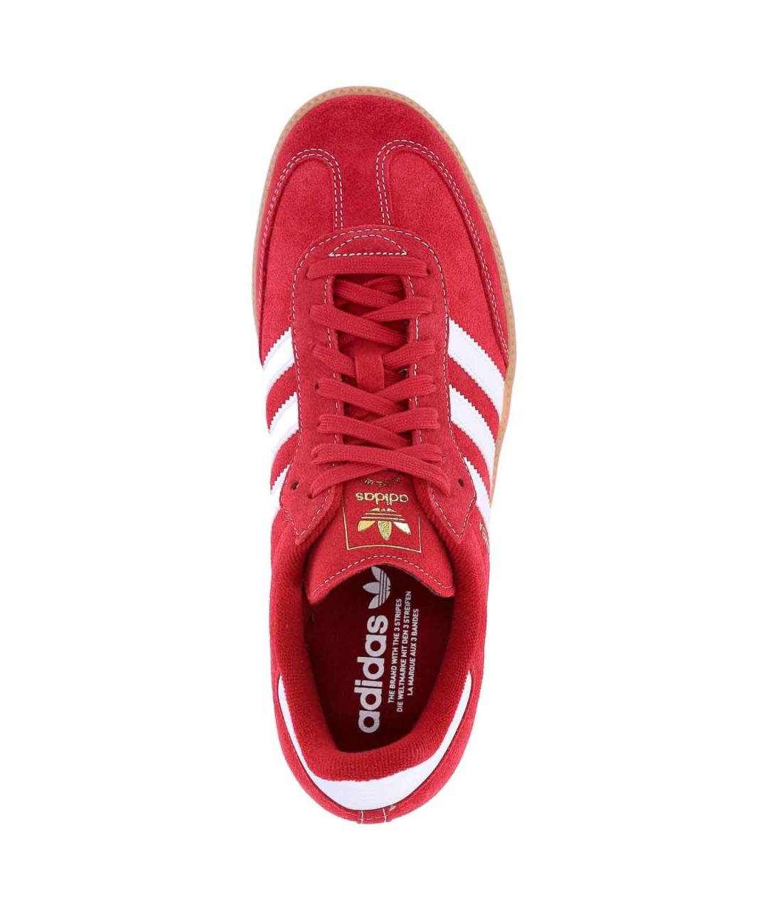 ADIDAS Красные замшевые низкие кроссовки / кеды, фото 5