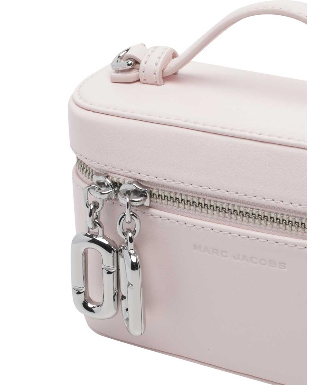 MARC JACOBS Розовая кожаная сумка с короткими ручками, фото 4