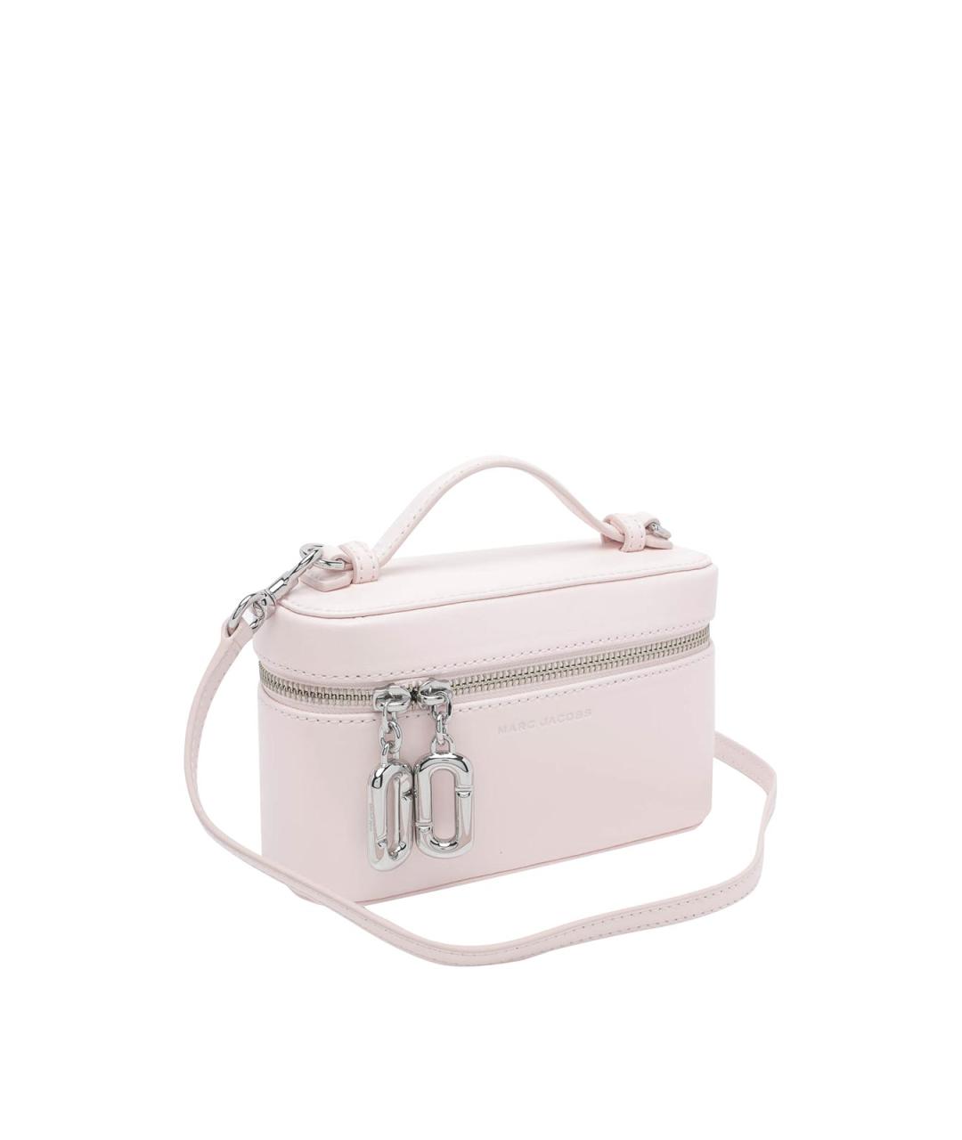 MARC JACOBS Розовая кожаная сумка с короткими ручками, фото 2