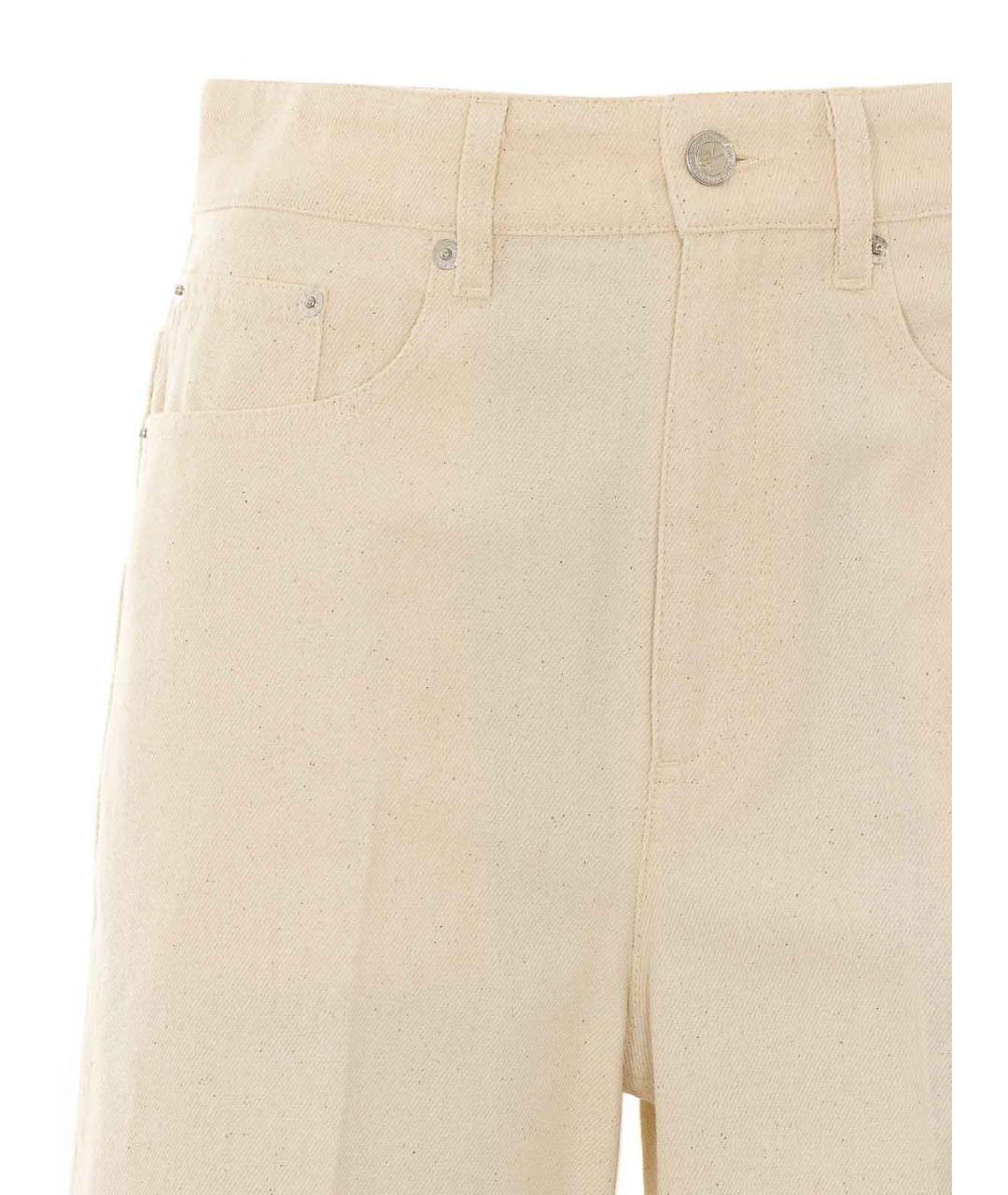 A.P.C. Белые хлопковые прямые джинсы, фото 4