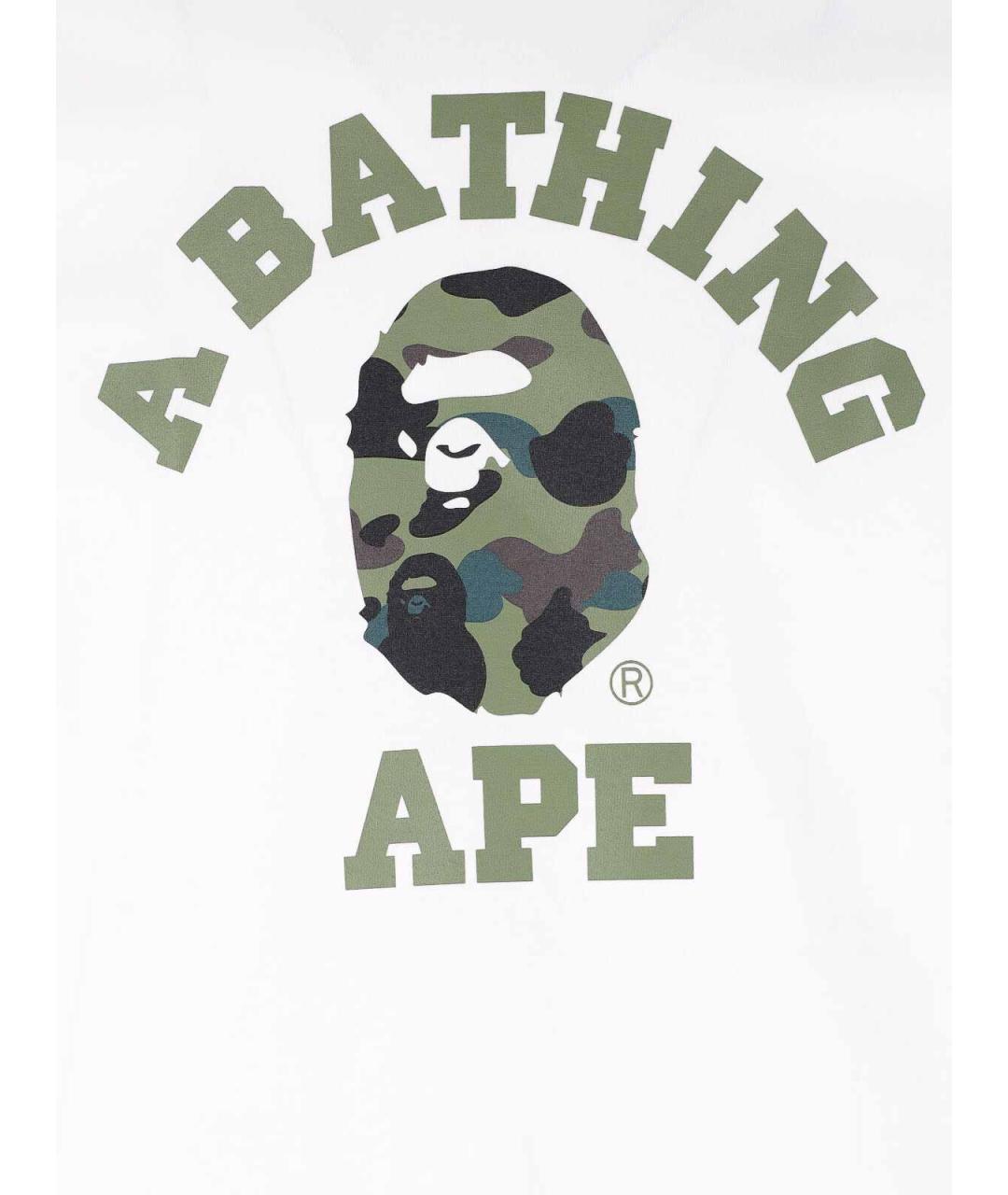 BAPE Белая хлопковая футболка, фото 3