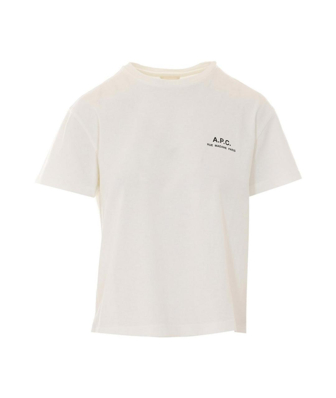 A.P.C. Белая хлопковая футболка, фото 1