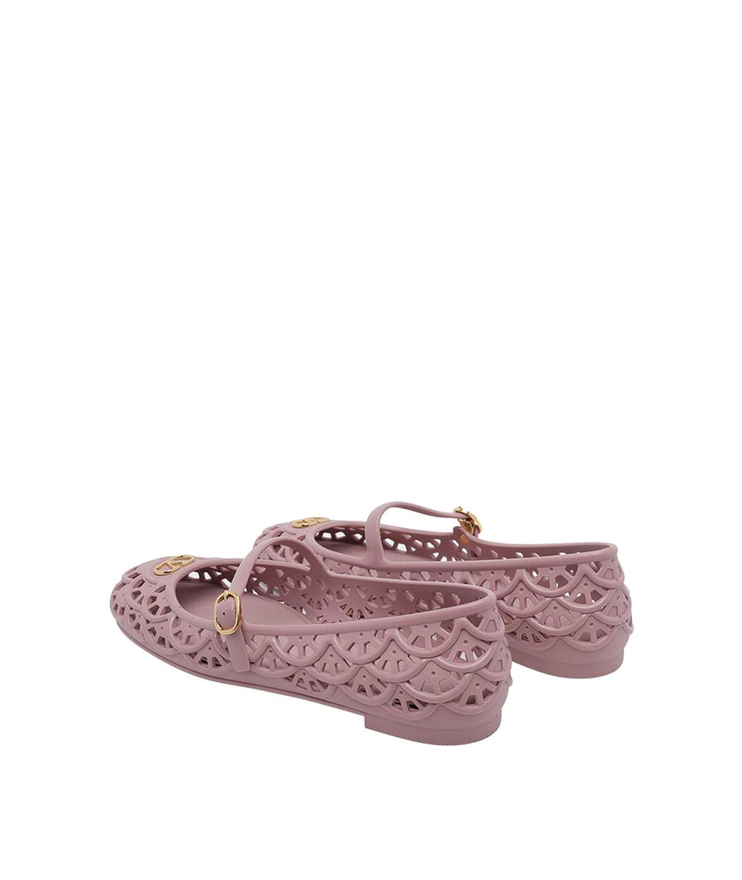 VALENTINO Розовые резиновые балетки, фото 3