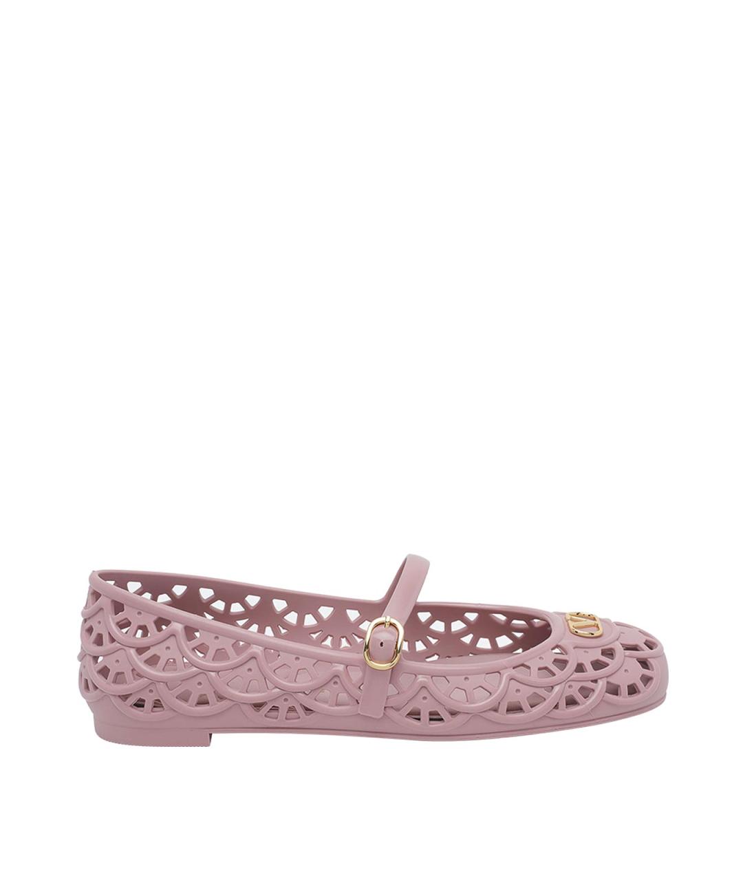 VALENTINO Розовые резиновые балетки, фото 1