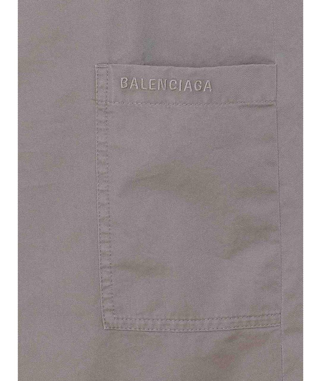 BALENCIAGA Бежевые хлопковые повседневные брюки, фото 3